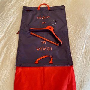 Isaia Napoli garment bag and suit hanger bundle